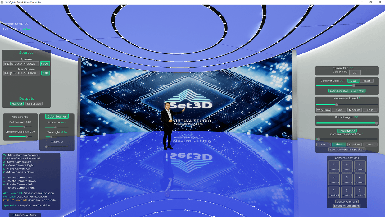 3D Virtual Set 09 - iSet3D - Virtual Set Software