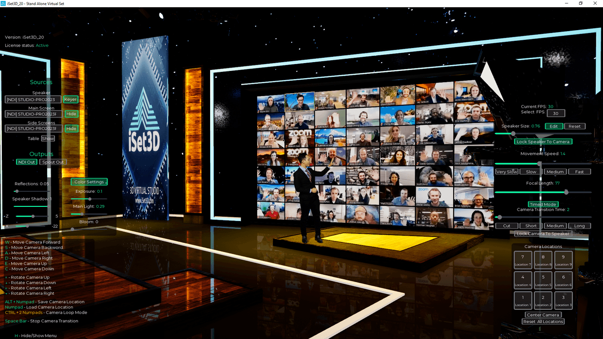 3D Virtual Set 20 - iSet3D - Virtual Set Software