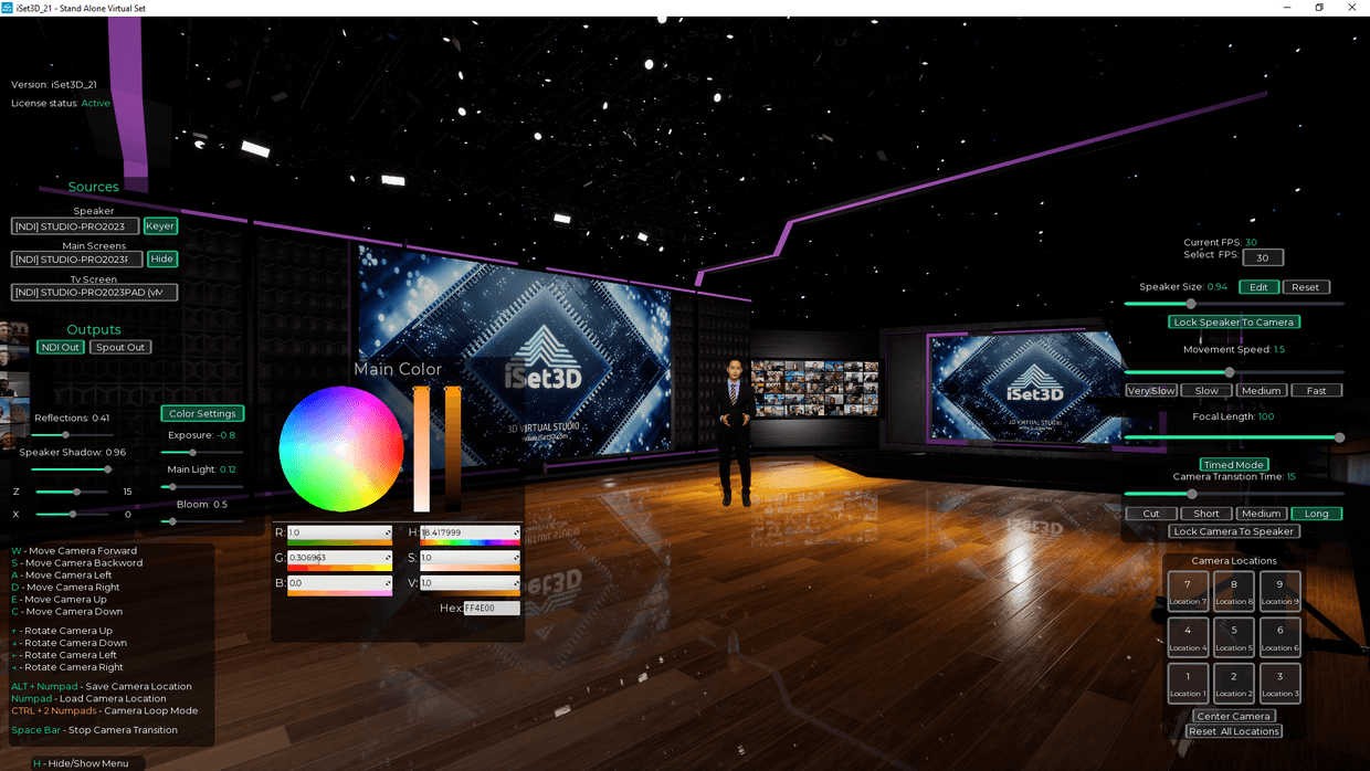 3D Virtual Set 21 - iSet3D - Virtual Set Software