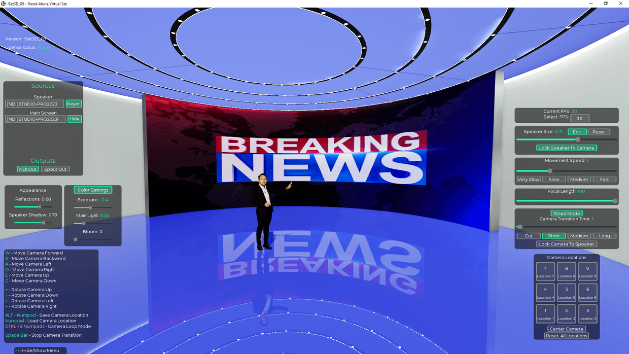 Virtual Nde Software Realtime 3D Virtual Studio Set Software 09 | vMix | OBS | NDI – iSet3D ...
