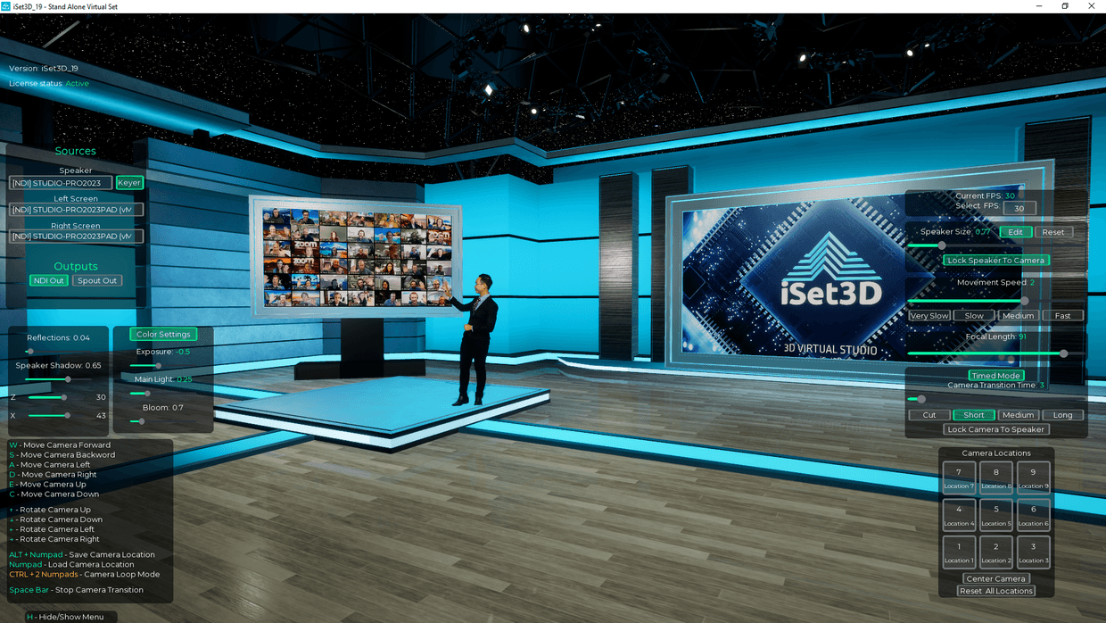 3D Virtual Set 19 - iSet3D - Virtual Set Software