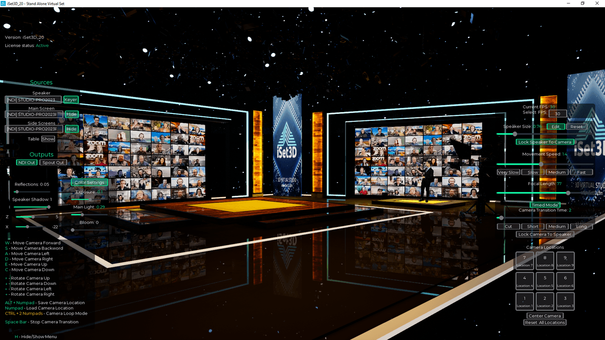 Virtual Nde Software Realtime 3D Virtual Studio Set Software 20 | vMix | OBS | NDI – iSet3D ...