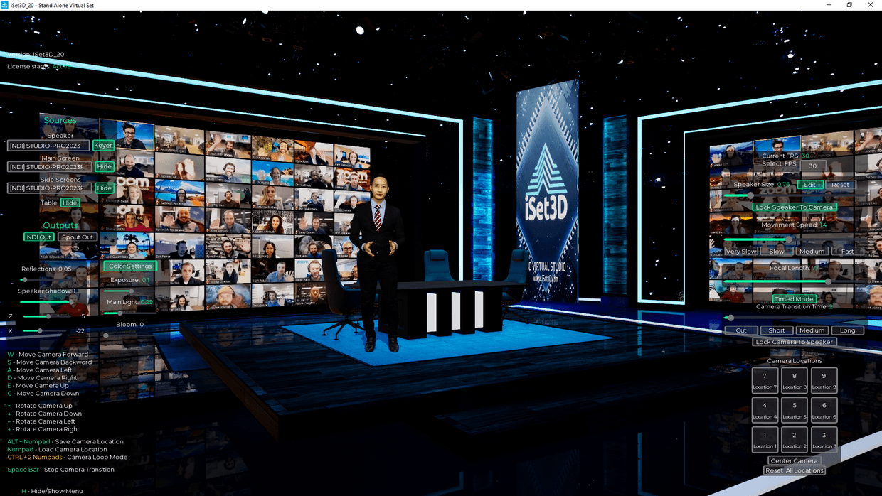 Virtual Nde Software Realtime 3D Virtual Studio Set Software 20 | vMix | OBS | NDI – iSet3D ...