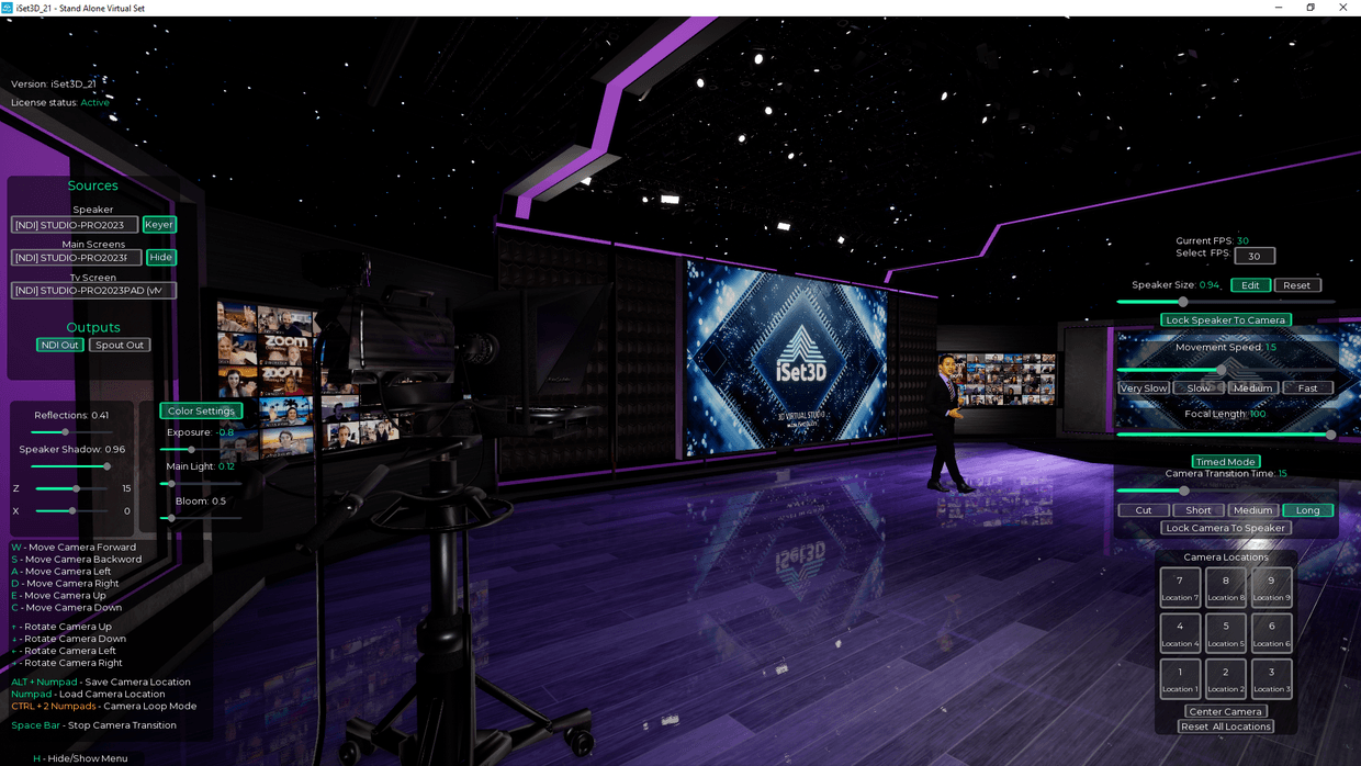 Virtual Nde Software Realtime 3D Virtual Studio Set Software 21 | vMix | OBS | NDI – iSet3D ...