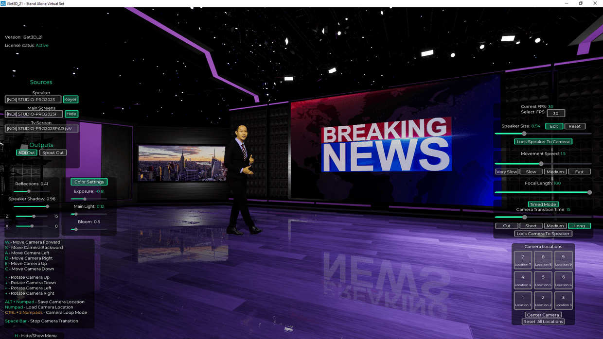 Virtual Nde Software Realtime 3D Virtual Studio Set Software 21 | vMix | OBS | NDI – iSet3D ...