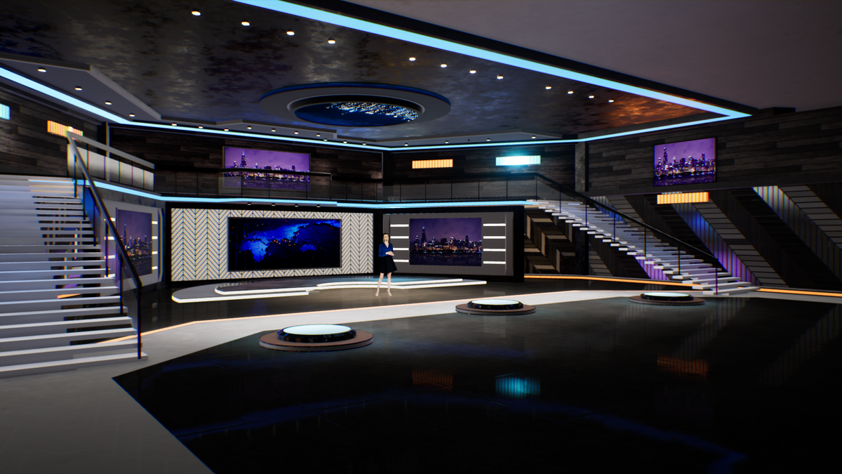 Realtime 3D Virtual Studio Set Software 40 | vMix | OBS | NDI – iSet3D ...